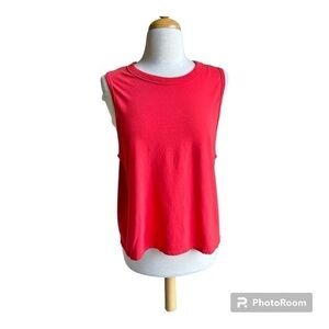 Madewell red relaxed fit muscle tank xxl